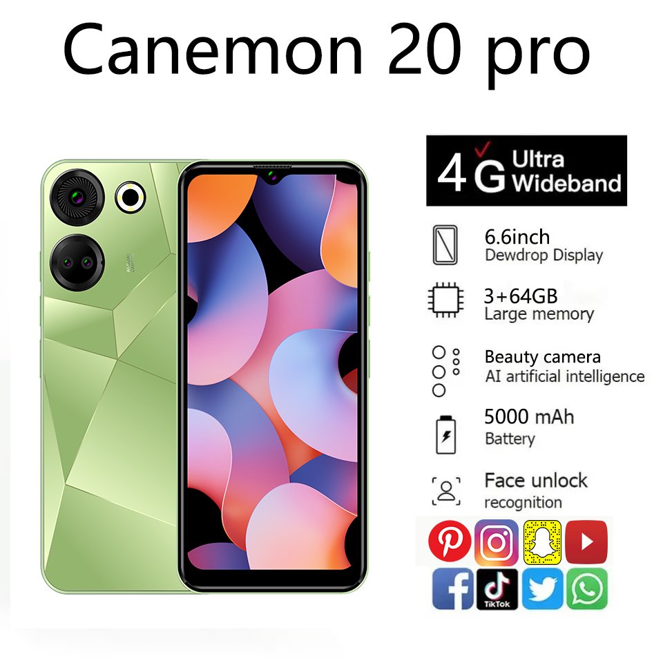M-HORSE factory price custom your brand cheapest smart phones CANMON 20 cellphone mobile phones 3g&4g smartphone